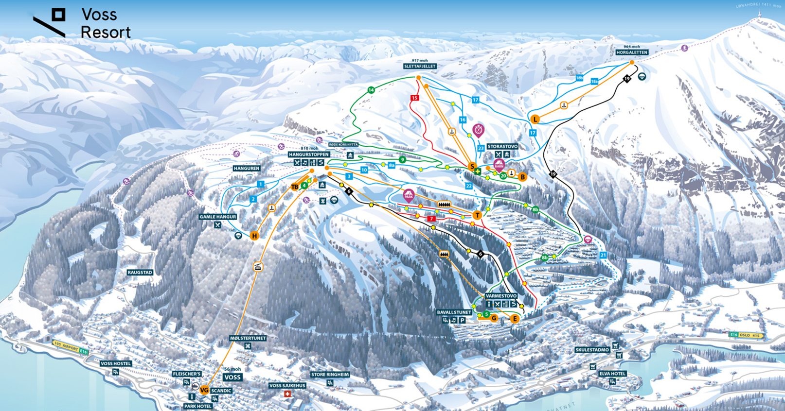 Voss Resized Piste Map